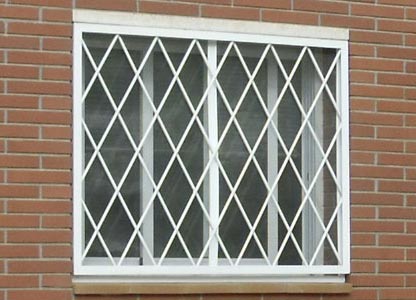 reja fija rombos 05 - Rejas Ventanas