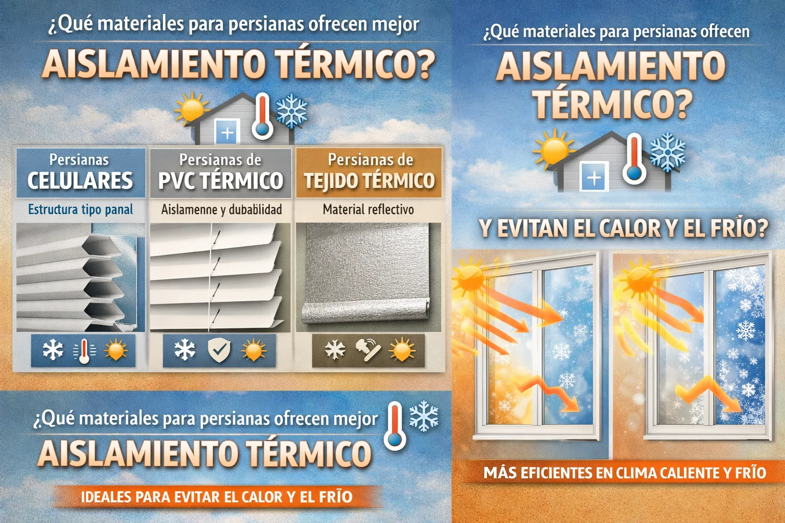 ¿Qué materiales para persianas ofrecen mejor aislamiento térmico? Que materiales para persiana ofrecen mejor aislamiento termico - ¿Qué materiales para persianas ofrecen mejor aislamiento térmico?