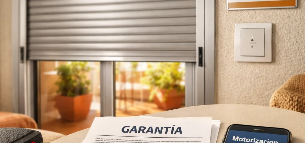 Persiana motorizada instalada en Valencia, garantía y presupuesto sobre mesa; móvil: Donde contratar motorizacion de persianas con garantia en Valencia