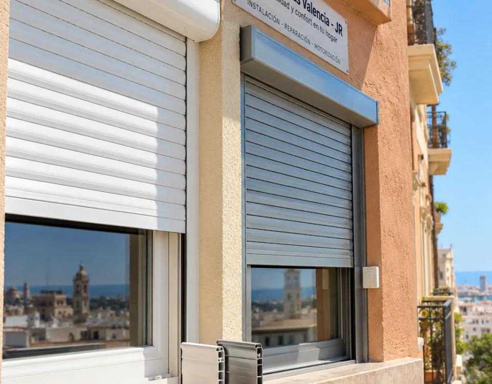 Comparativa de persianas PVC y aluminio en fachada valenciana; Que tipos de persianas son mas recomendadas para instalar en hogares de Valencia